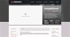 Desktop Screenshot of koupelny-gremis.cz