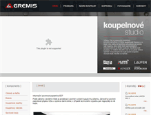 Tablet Screenshot of koupelny-gremis.cz